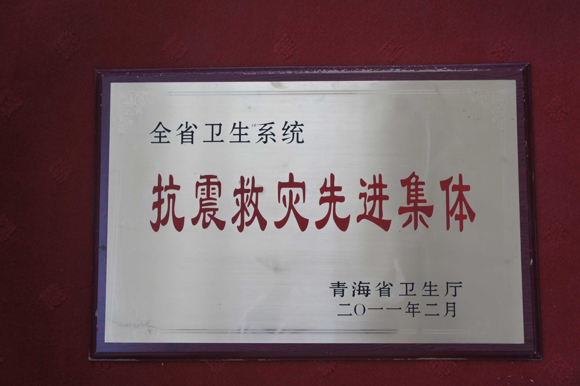 全省衛生(shēng)系統抗震救災先進集體(tǐ)